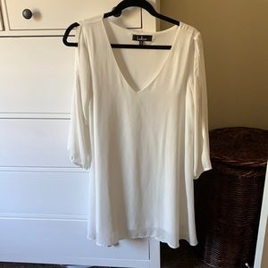 Lulu’s white long sleeve dress